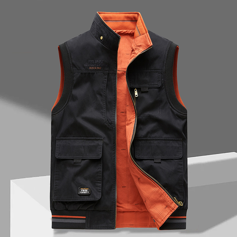 Schwarz Orange / 5XL
